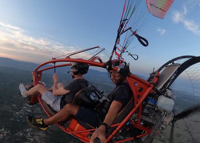 Paragliding in Corfu | Tandem Flights in Corfu | Paratrike Flights in Corfu
