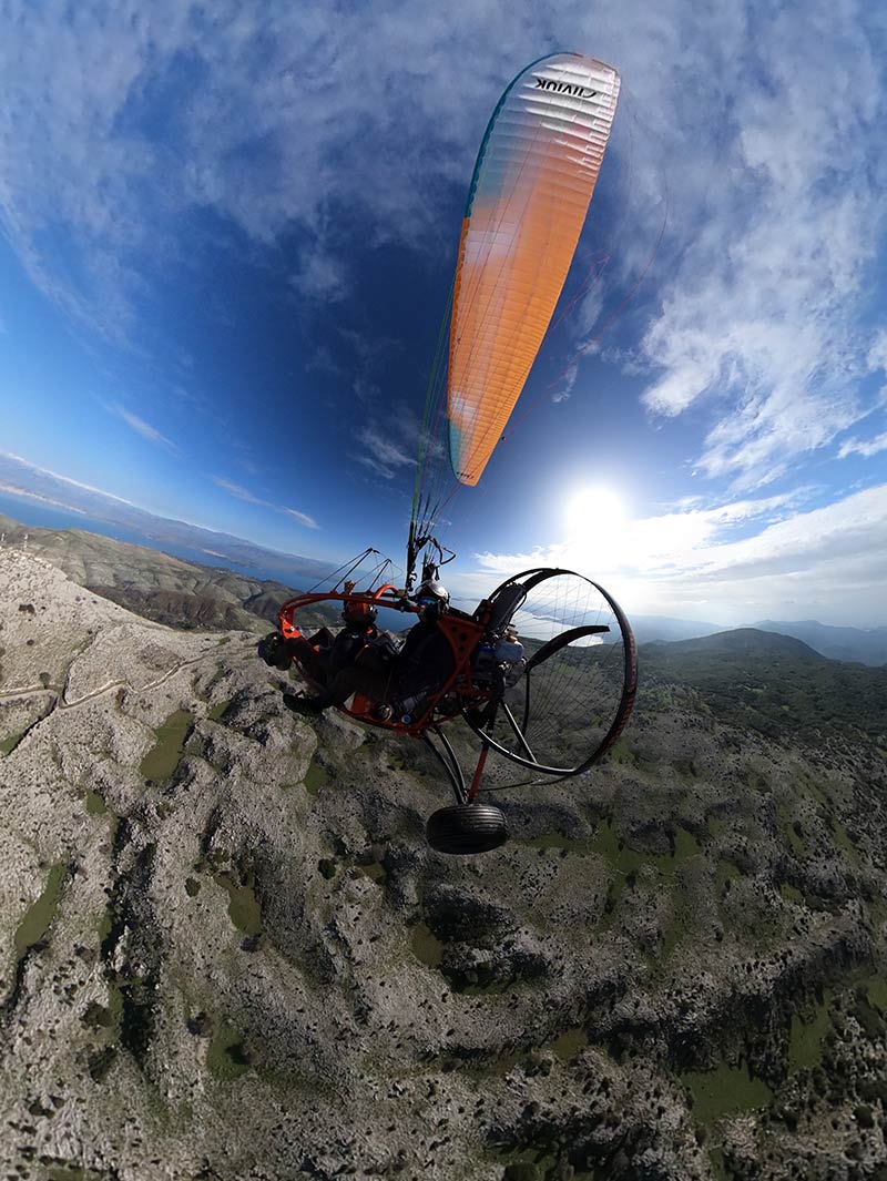Paragliding in Corfu | Tandem Flights in Corfu | Paratrike Flights in Corfu