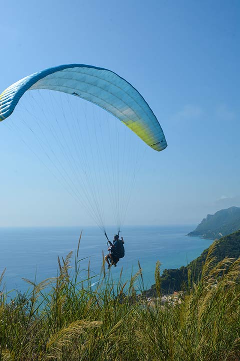 Paragliding in Corfu | Tandem Flights in Corfu | Paratrike Flights in Corfu