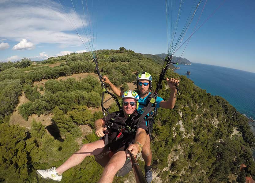 Paragliding in Corfu | Tandem Flights in Corfu | Paratrike Flights in Corfu