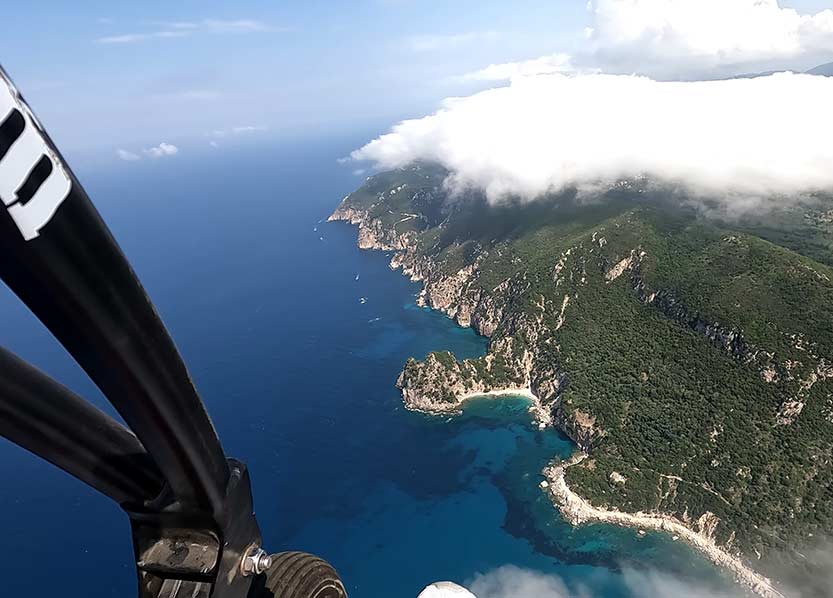 Paragliding in Corfu | Tandem Flights in Corfu | Paratrike Flights in Corfu