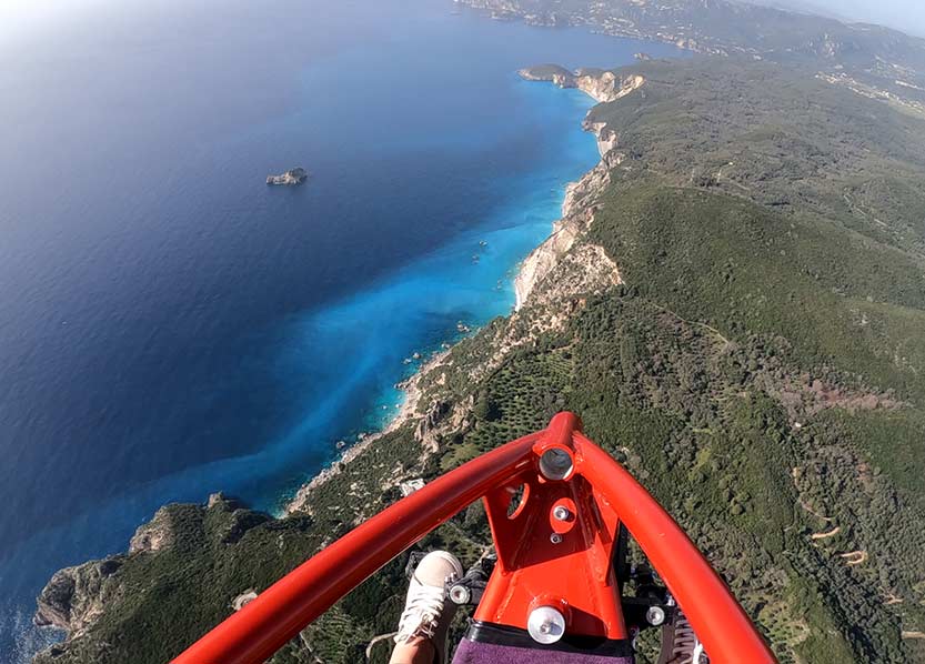 Paragliding in Corfu | Tandem Flights in Corfu | Paratrike Flights in Corfu